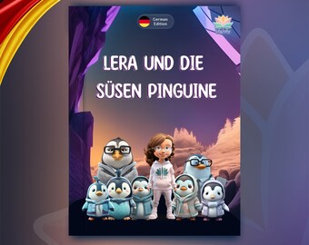 Personalisiertes Kinderbuch, Niedliche Pinguine,Geschenk für Patenkind,Enkelkind, Gift für Nichte Neffe,Personalisiertes Geschichtenbuch