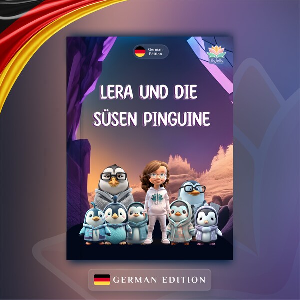 Personalisiertes Kinderbuch, Niedliche Pinguine, Geschenk für Patenkind, Enkelkind, Geschenk für Nichte Neffe, Personalisiertes Geschichtenbuch