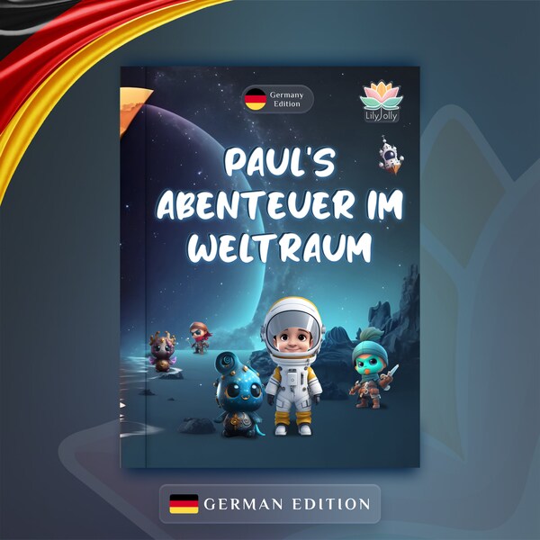 Custom Story Book Personalisierte Kinderbuch Illustration Babybuch Abenteuer im Weltraum Kinder Aktivität Bücher für Kind Geschenk