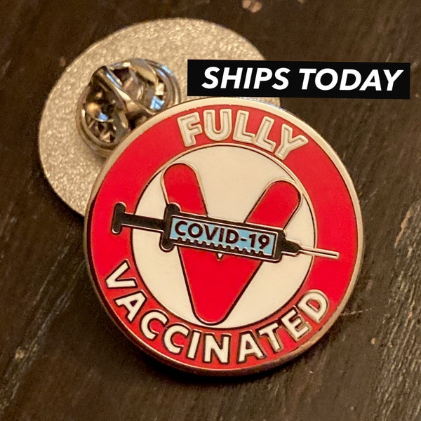 Vaccinated Pin - Fully Vaccinated