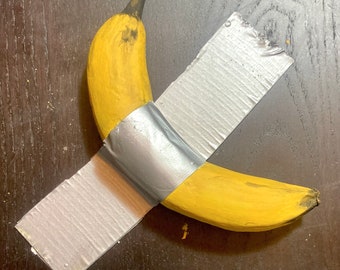 Ruban adhésif en toile banane - Peint à la main - Sculpture d'art