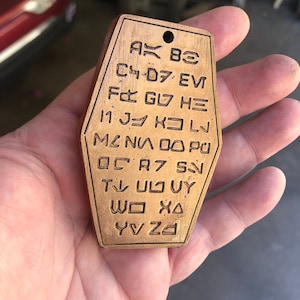 Aurebesh Alphabet Decoder Amulett Star Wars Halskette Galaxy's Edge Batuu Cosplay