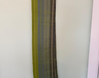 Green stripes scarf