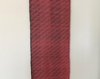 Black and pink tencel scarf