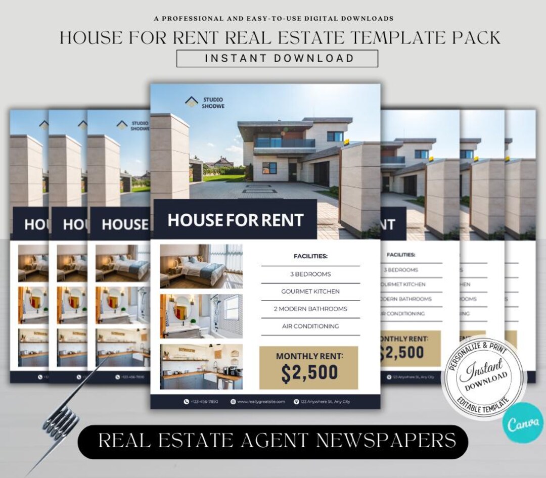 House for Rent Flyer, for Rent Flyer, House for Rent Advertisement ...