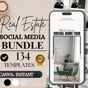 Real Estate Social Media Templates - Real Estate Instagram Posts - Realtor Social Media - Real Estate Instagram Stories - Realtor Templates