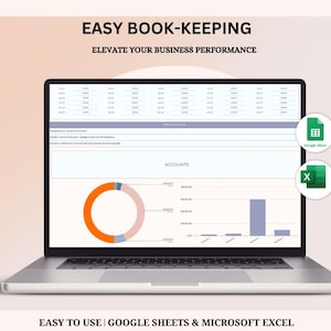 Easy Bookkeeping Spreadsheet Small Business Bookkeeping Template Google Sheets Income Expense Profit Sales Tax Tracker Accounting Template