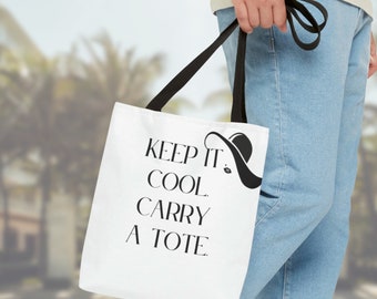 Hochwertiger Stoffbeutel | Keep it cool, carry a tote. | Edles Design | Geschenkbeutel | Säckchen | Tragetasche | Stofftasche | Bag