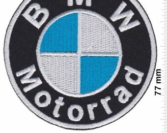 Badge ricamato con logo Bmw Motorrad applicato con ferro da stiro