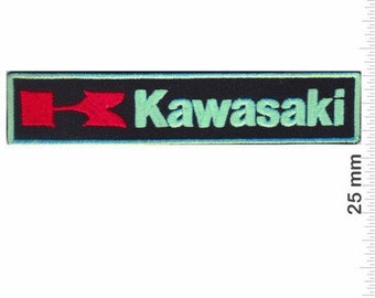 Parche bordado Kawasaki Green_2, insignia, apliques para planchar