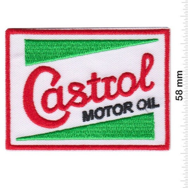 Castrol Fussball Soccer Embroidered Patch Badge Applique Iron on