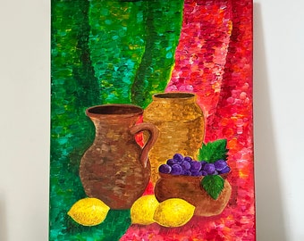 Nature morte acrylique