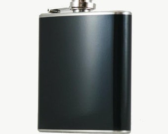 BlessingsHub Wine Hip Flask: Leakproof stainless steel, includes FREE stylish non-woven bag. Perfect for liquor on the go. Black color.