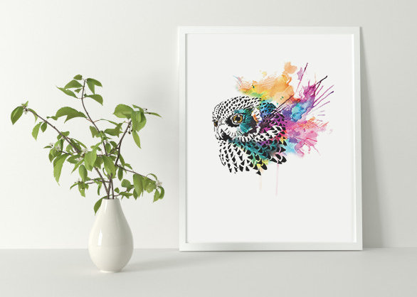 Laughing Owl Art Print