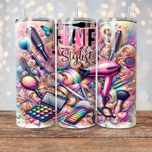 Hairstylist Seamless tumbler wrap, Hairdresser Tumbler Sublimation Designs, Hair Hustler Tumbler PNG, Hair Boss tumbler png, Digital files