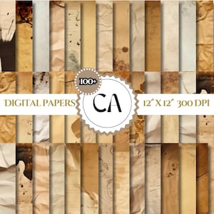 Vintage Shabby Chic Digital Paper: 198 Seamless Textures (Digital Download)