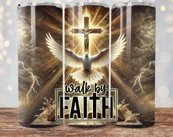 Faith Tumbler Wrap Seamless Sublimation 20 oz Tumbler Design  Bible Verses Jesus God Christian PNGInstant Digital Download
