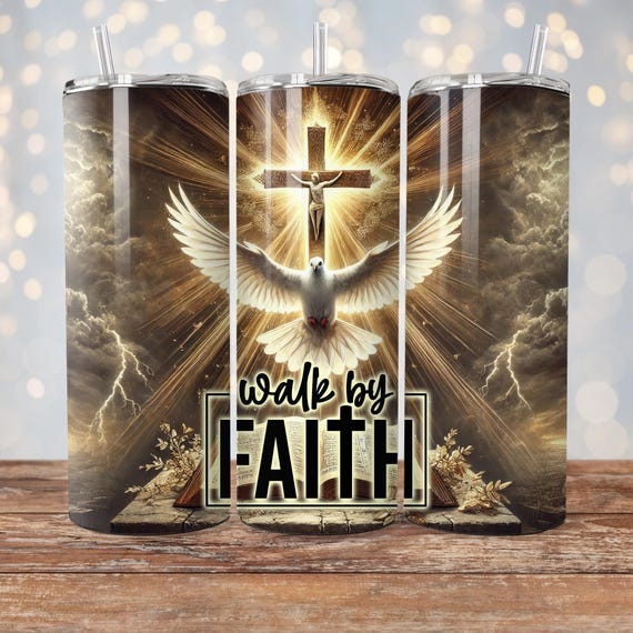 Faith Tumbler Wrap Seamless Sublimation 20 oz Tumbler Design  Bible Verses Jesus God Christian PNGInstant Digital Download