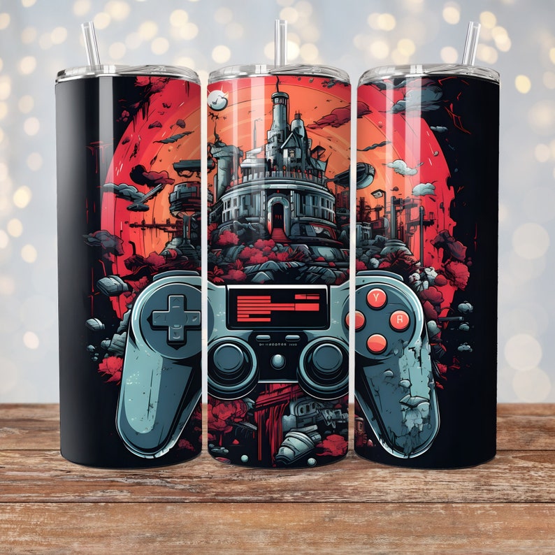 110+ Gamer Tumbler Wrap Bundle, 3D Game Controller Tumbler Wrap, Video ...