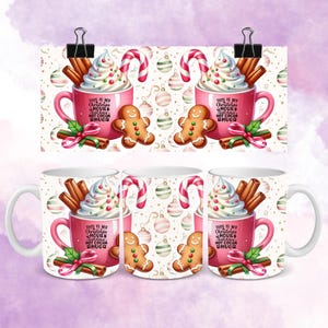 Christmas Movie Watching Mug Wrap: 11oz & 15oz PNG (Digital Download)