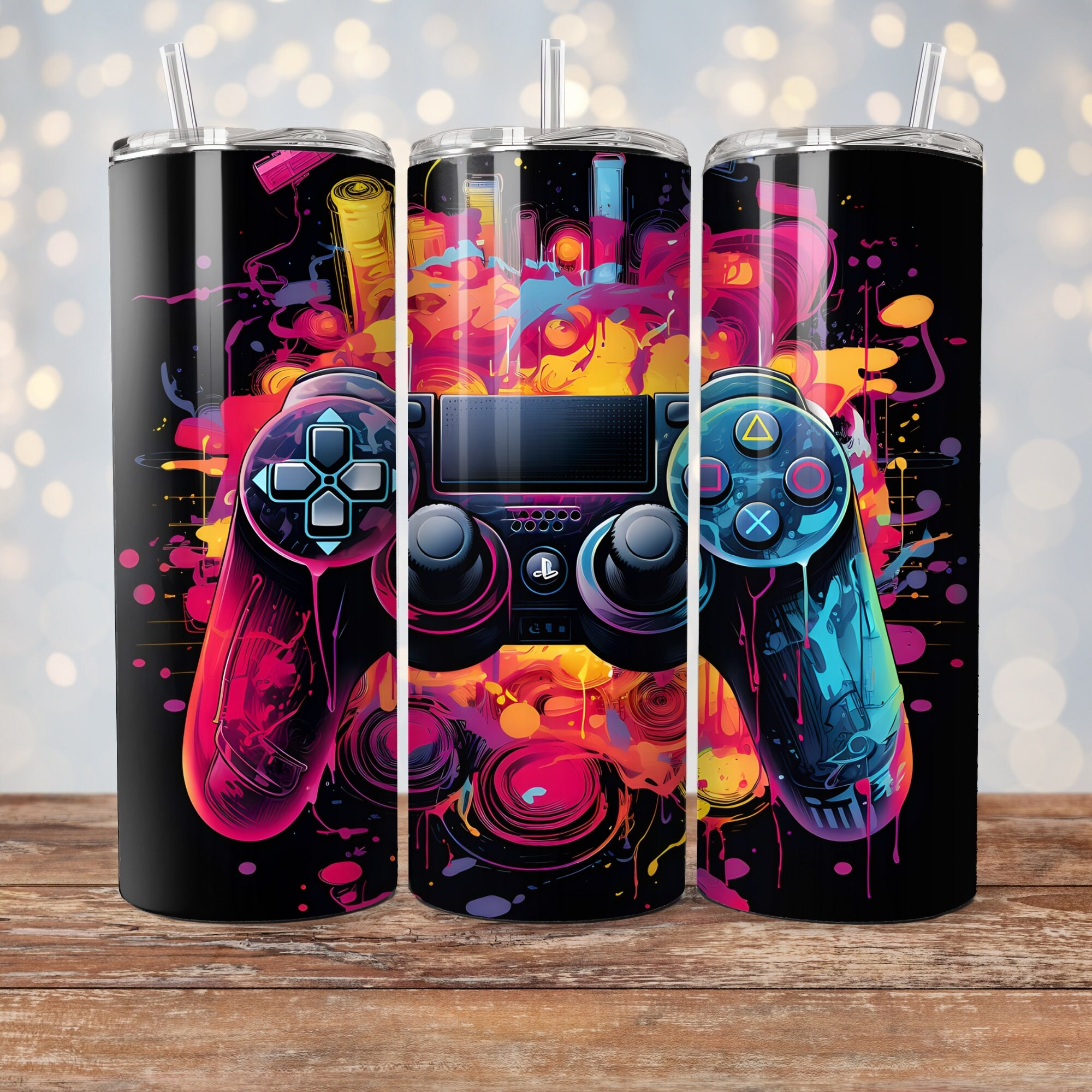 110+ Gamer Tumbler Wrap Bundle, 3D Game Controller Tumbler Wrap, Video ...