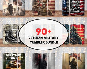 90+ Veteran Military Tumbler Wrap Bundle, Veteran Sublimation, USA Military PNG, 20oz Army Life Tumbler Wrap, Military Sublimation Design