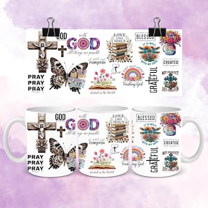 Bible Verse Png, Christian Gift for Her 11 / 15oz MUG Sublimation Designs, Mug |Wrap, Mug sublimation Png, Do it Yourself, Digital Download
