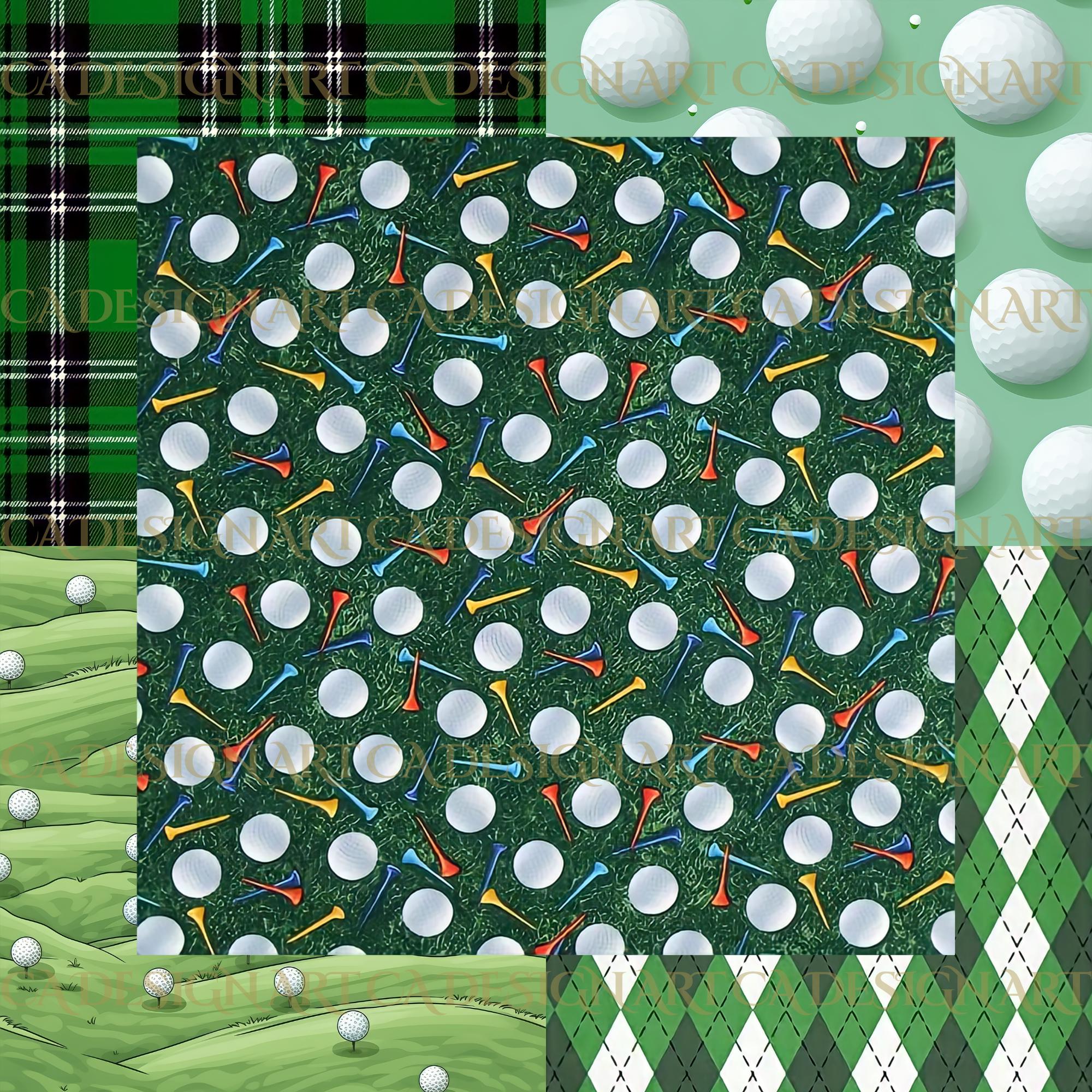 Golf Paper Frame 30+ Golf Digital Papers Pack, Scrapbook Papers, Sports Digital Paper ...