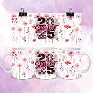 High Tech Graduation Mug Wrap, 11oz, 15oz Mug Wrap Template for Sublimation, Graduation Gift, Graduate Class of 2025 Mug Wrap