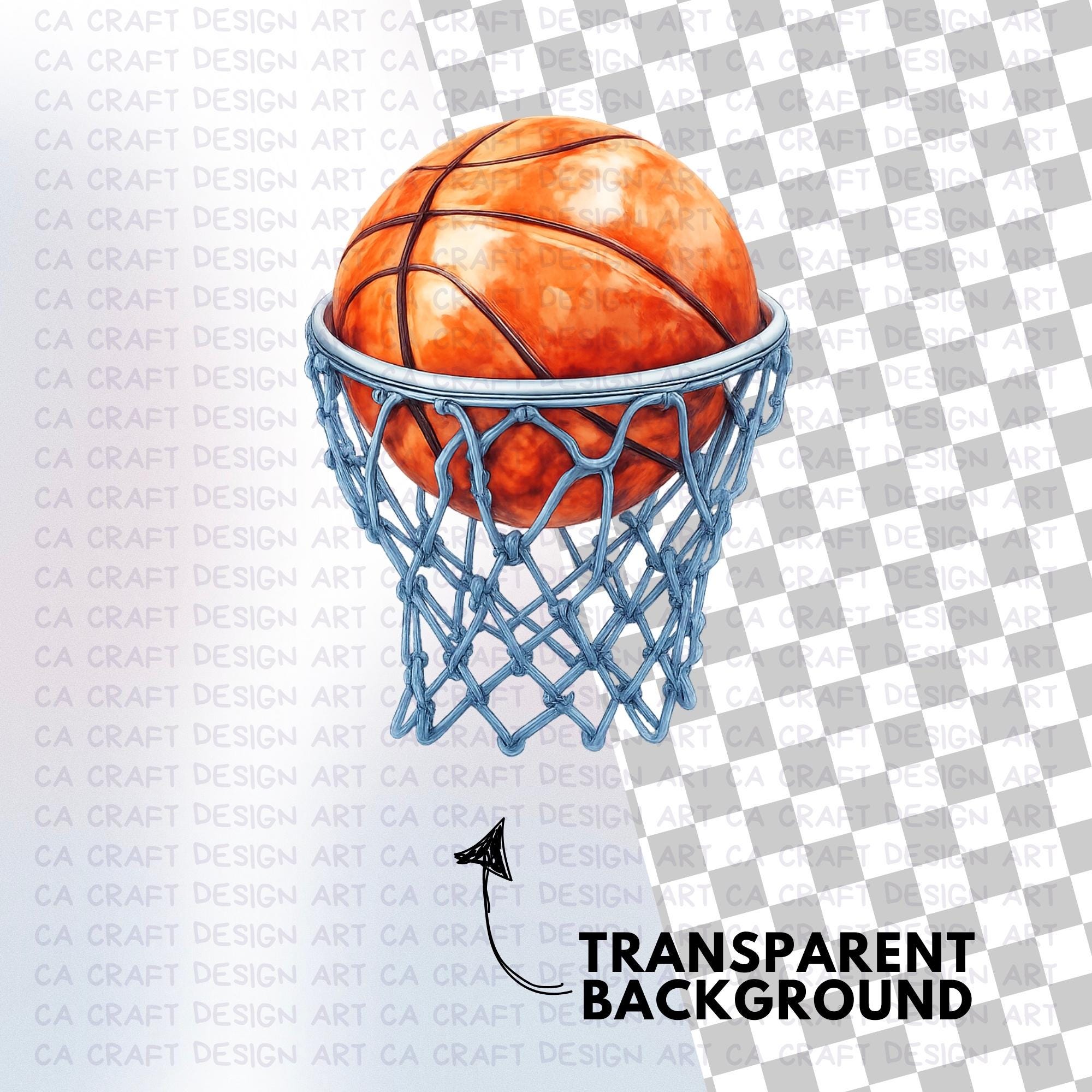 Watercolor Basketball Clipart PNG | Basketball Sports Clipart Set ...