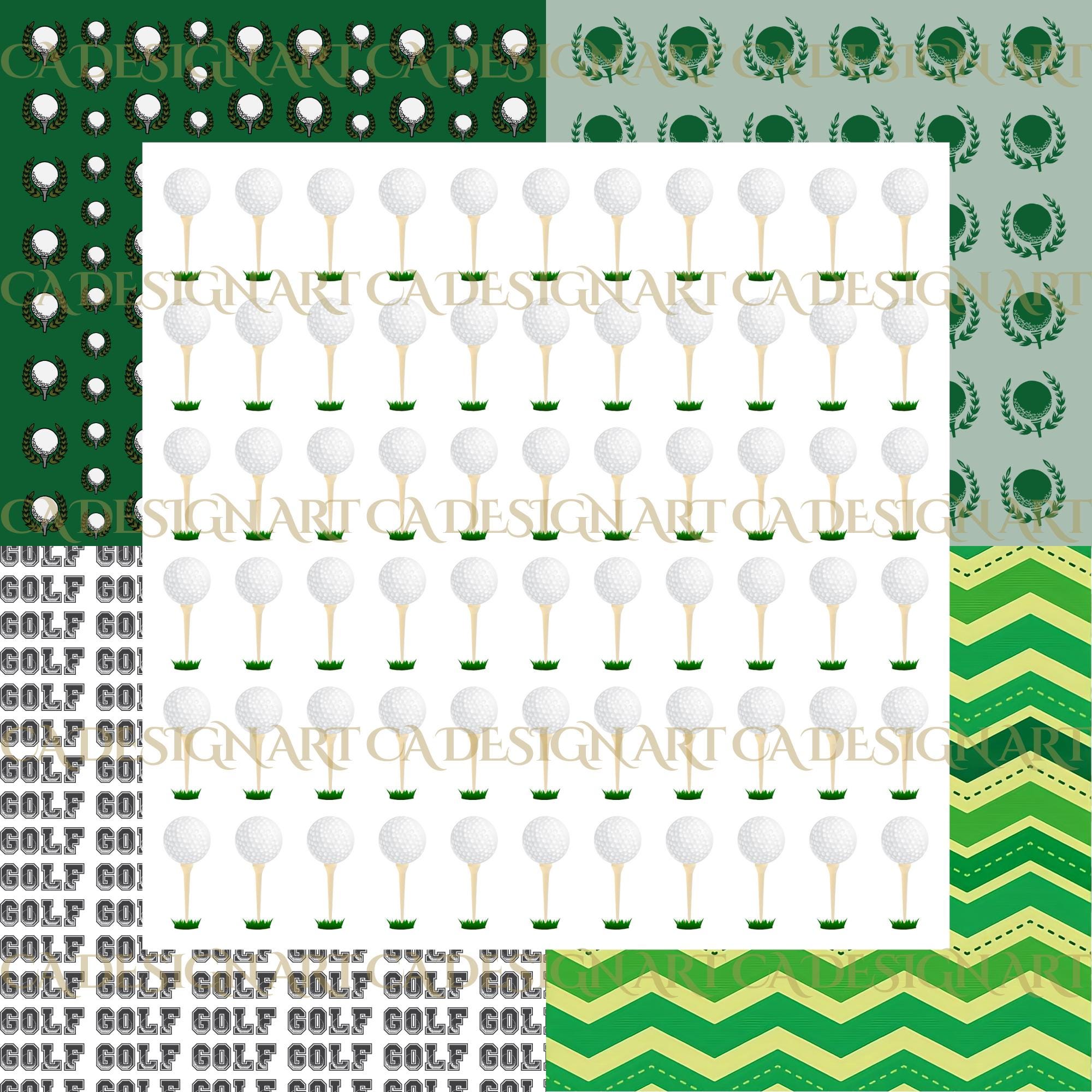 30+ Golf Digital Papers Pack, Scrapbook Papers, Sports Digital Paper ...