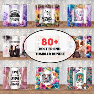80+ Besties Tumbler Wrap Bundle, Sister Bff tumbler Wrap, Best Friend Gifts for Women, Beach Weekend Girls Trip PNG, 20oz Sublimation Design