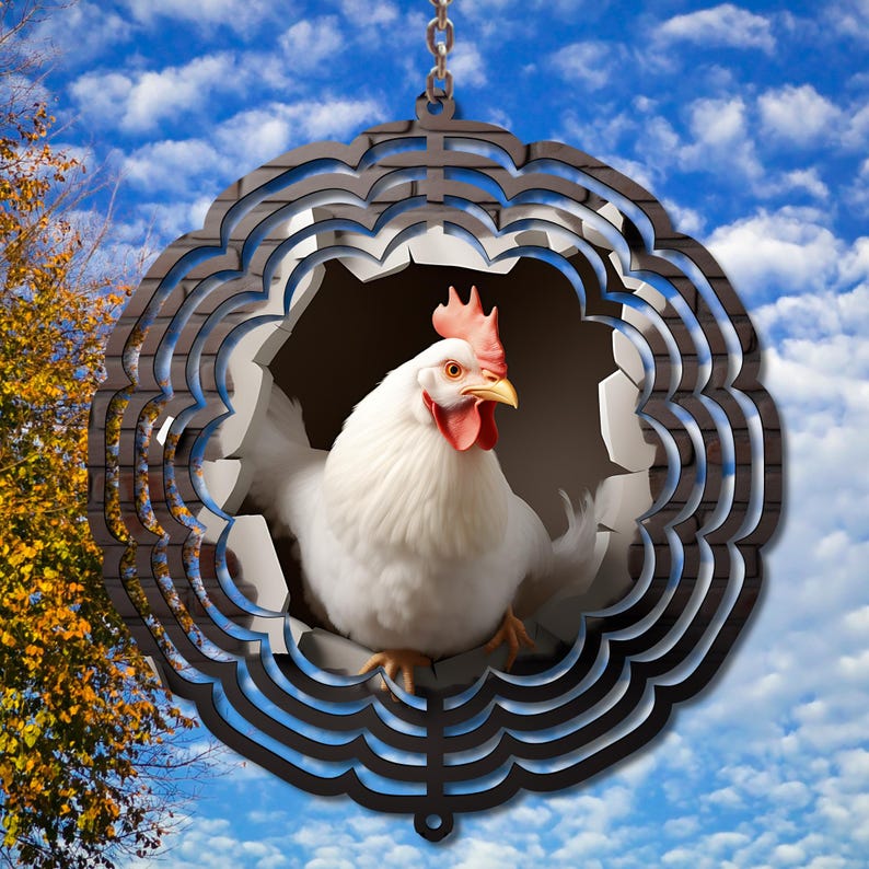 Chickens Wind Spinner Sublimation Bundle, Country Roosters Wind Spinner ...