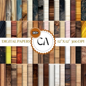 110+ Holz Digital Papier Bundle, Holz nahtlose Designs, Holz Hintergrund, kommerzielle Nutzung, Sofort Download, nahtlos druckbare Bundle
