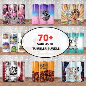Sarcastic Tumbler Wrap Bundle: Sassy Quotes PNG Designs (Digital Download)