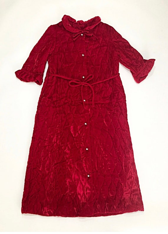 Quilted Velvet Housecoat