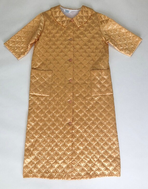 Gold Quilted House Coat