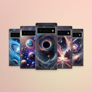 Funda de teléfono Celestial Chic con brillo espacial para Google Pixel 9 Pro, 8, 8A, 7, 7A, Samsung Galaxy S25, S24, A26, A35, A56, iPhone 16, 15, 14 y 13