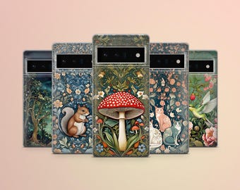 William Morris Floral Phone Case for iPhone 17 Pro Max 16e 15 14 13 Samsung Galaxy S26 Plus S25 Ultra S24 FE A56 A36 A15 Pixel 10 10a 9a 8