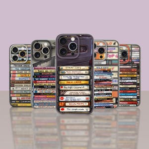 VHS Tape Video Phone Case Retro Movie Cover for iPhone 16 15 14 13 12 Samsung Galaxy S25 S24 S23 S21 A56 A36 Ultra 16 Pro Max