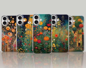 Gustav Klimt Art Nouveau Phone Case for iPhone 17 Pro Max 16e 15 14 Samsung Galaxy S26 Plus S25 Ultra S24 FE A56 A36 A15 Pixel 10 10A 9a 8