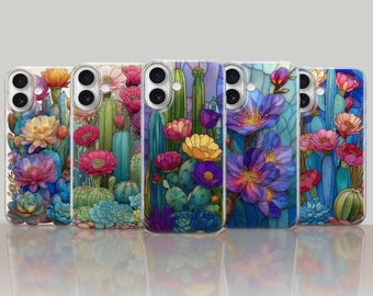 Stained Glass Phone Case Print Cover for iPhone 17 Pro Max 16e 15 14 12 Samsung Galaxy S26 S25 Ultra S24 FE A56 A36 A15 Pixel 10a 10 XL 9a 8