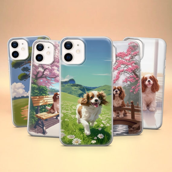 Cavalier King Charles Spaniel Phone Case Wallet - Pastel Cavalier King Charles Spaniel Phone Case Wallet - Pastel