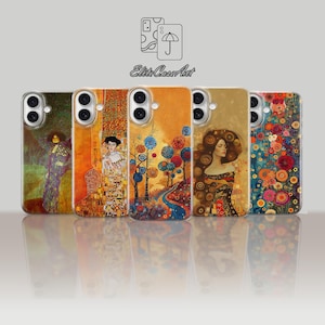 Gustav Klimt Art Nouveau Phone Case for iPhone 17 Pro Max 16e 15 14 13 Samsung Galaxy S26 S25 Ultra S24 FE A56 A36 A15 Pixel 10a 10 XL 9a 8