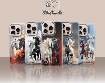 Majestic Western Horses Phone Case for iPhone 18 Pro Max 17 16 15 14 Samsung Galaxy S26 S25 Ultra S24 FE A56 A36 A35 Pixel 11 10 XL 9a 8 7