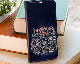 William Morris Wallet Phone Case for iPhone 17 Pro Max 16e 15 Plus 14 Samsung Galaxy S26 S25 Ultra S24 FE S23 Plus S22 S21 A56 A36 A17 A16