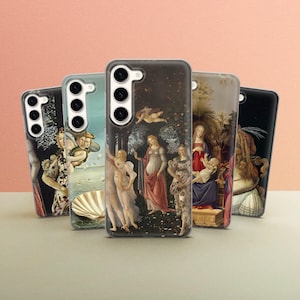 Botticelli Art Telefoon Geval Elegant Schilderen Cover voor Samsung Galaxy S25 ultra A35 A55 S24 Fe S22 A15 A16 A35 A53 A54 A55 A05s iPhone 16 15