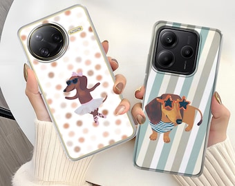 Dachshund Funny Dog Soft Phone Case Medieval Cover for Xiaomi Redmi Note 15 14 13 12 11 Poco X7 Pro X6 X5 M7 M6 M5 F7 15T 14T 13T 12T Lite