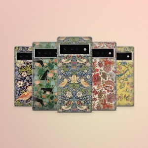 William Morris Floral Art Phone Case for iPhone 17 Pro Max 16e 15 14 13 Samsung Galaxy S26 S25 Ultra S24 FE A56 A36 A15 Pixel 10a 10 XL 9a 8