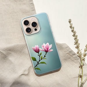 Custodia per telefono Magnolia Minimalism Cover per iPhone 16 15 Plus 14 13 12 11 Pro Max Samsung Galaxy S25 Ultra A56 A35 A15 S24 Pixel 9 9A 8 8A 7 6